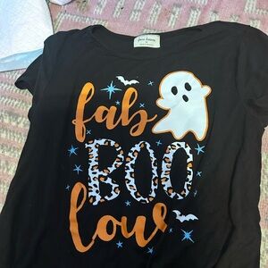 Free Kisses Black and Orange Ghost Tee